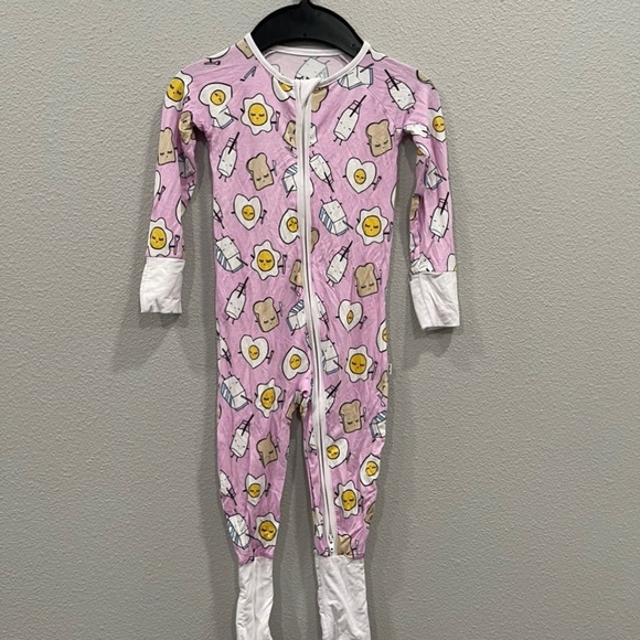 Little Sleepies Other - NWOT LITTLE SLEEPIES ZIPPY PINK BREAKFAST